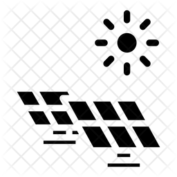 256x256 Solar Panels Icon Of Glyph Style