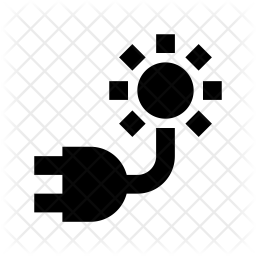 256x256 Solar Power Icon Of Glyph Style