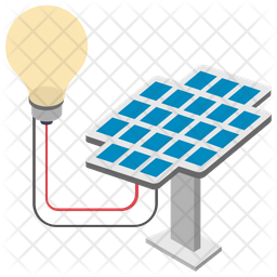 256x256 Solar Power Icon Of Isometric Style
