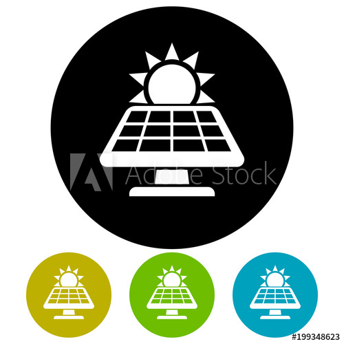 500x500 Circular, Flat Solar Panel