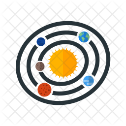 256x256 Solar System Icon Of Flat Style
