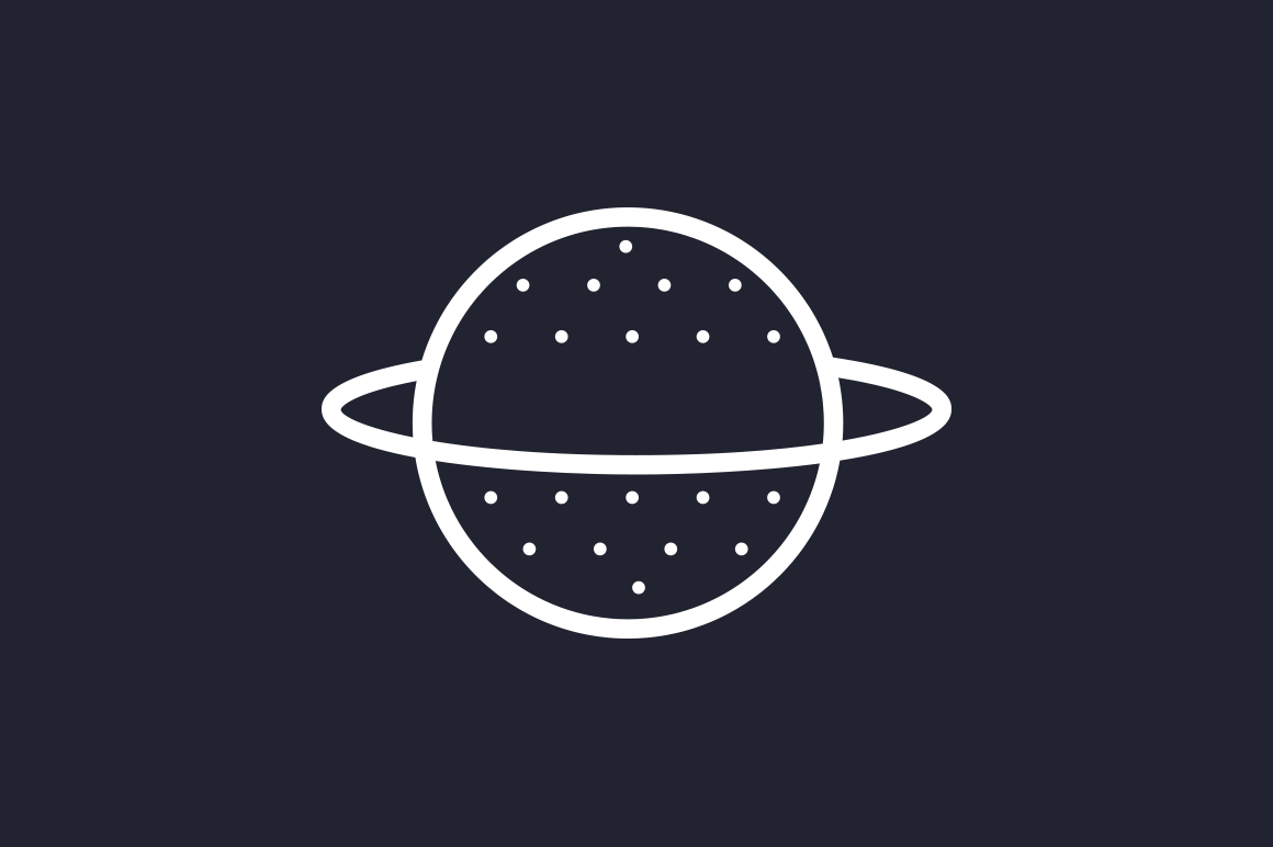 1160x772 Solar System Planet Icons