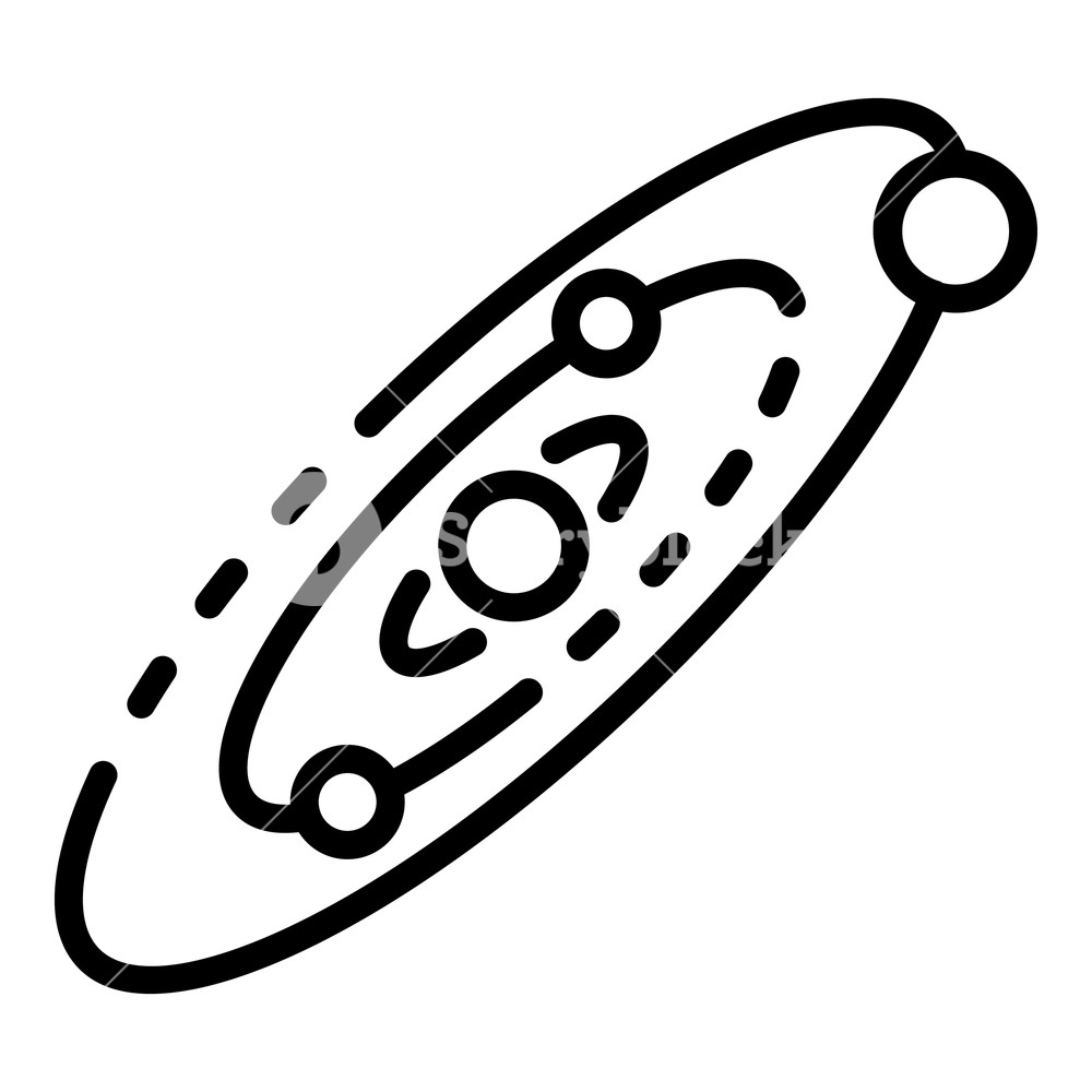 1000x1000 Space Solar System Icon Outline Space Solar System Vector Icon