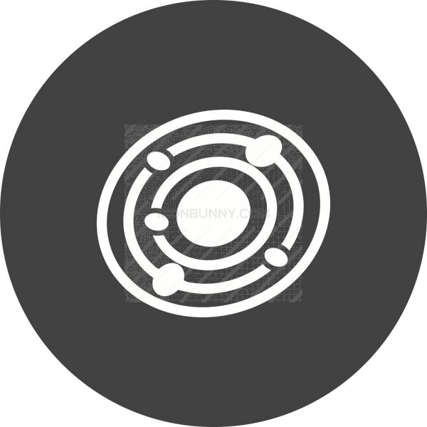 600x600 Solar System Flat Round Icon