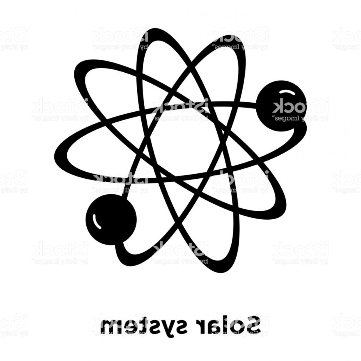 1228x1228 Solar System Icon Vector Isolated On White Background Logo Concept