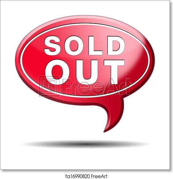 561x581 Free Art Print Of Sold Out Icon Sold Out Of Stock No Longer