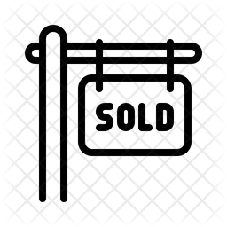 256x256 Sold Icon Of Line Style