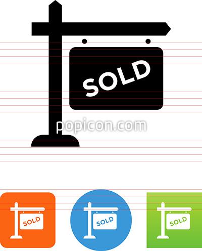 400x496 Sold Sign Icon
