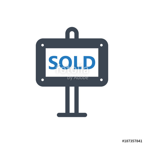 500x500 Sold Sign Icon Stock Image And Royalty Free Vector