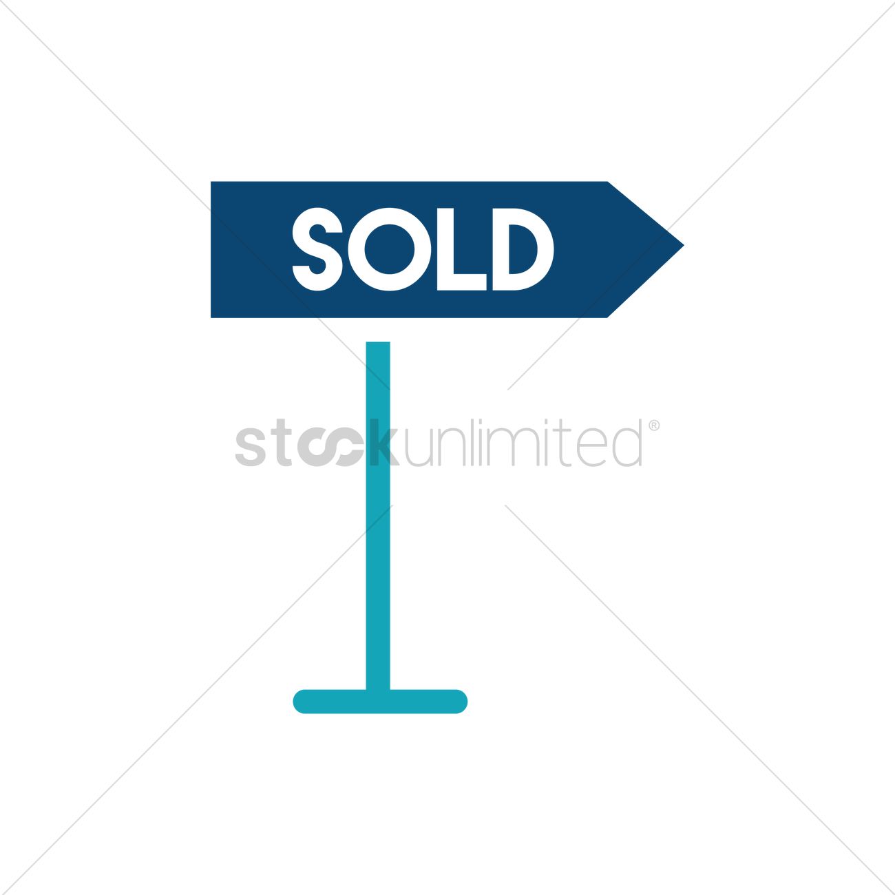 1300x1300 Sold Sign Icon Vector Image