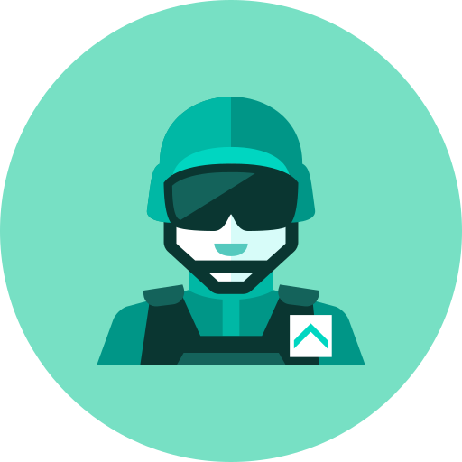512x512 Soldier Icon Free Of Kameleon Green Round