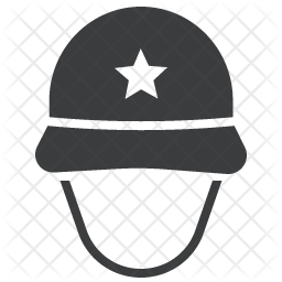 256x256 Soldier Icon Of Glyph Style