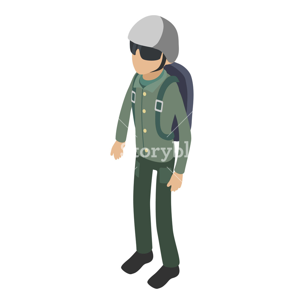1000x1000 Soldier Icon Isometric Illustration Of Soldier Vector Icon