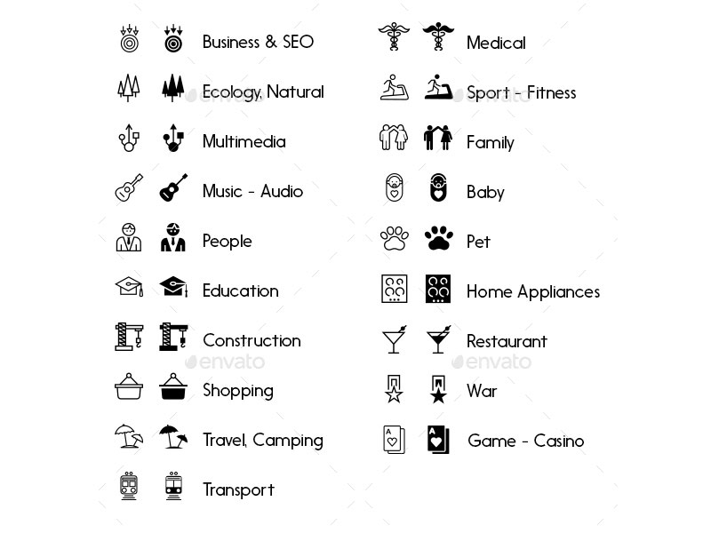 Line And Solid Icons 800x600 Line And Solid Icons