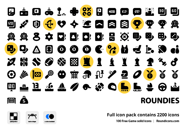 Solid Icons Pack 652x448 Solid Icons Pack