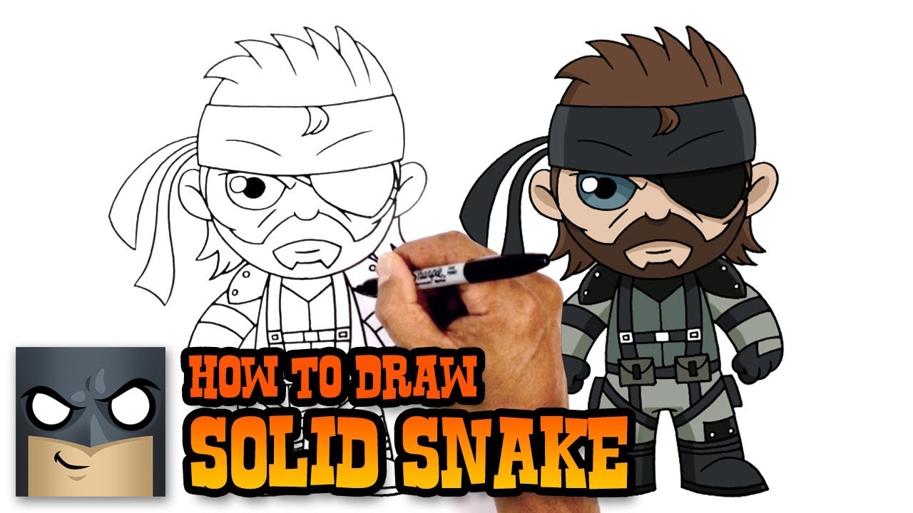 How To Draw Solid Snake Metal Gear Solid 1280x720 How To Draw Solid Snake Metal Gear Solid