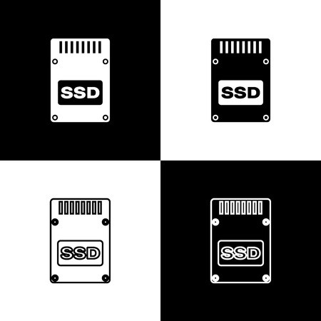 450x450 Black Ssd Card Icon Isolated On White Background Solid State