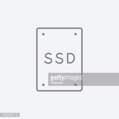 416x416 Solid State Drive Line Icon Premium Clipart