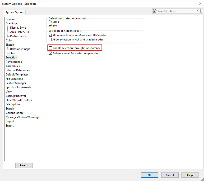 860x765 Solidworks Selection Filter Options And Keyboard Shortcuts
