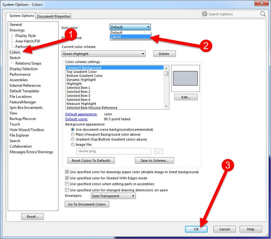 880x777 Solidworks Classic Color Icons