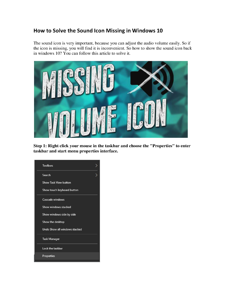 750x970 How To Solve The Sound Icon Missing In Windows Authorstream