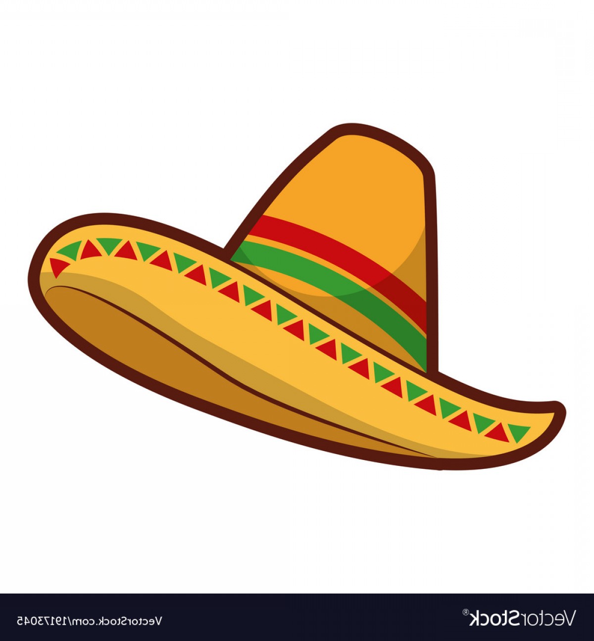 1200x1296 Mexican Hat Isolated Icon Vector Catchsplace