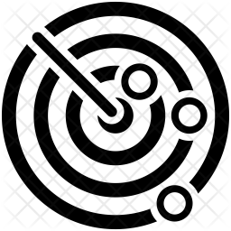 256x256 Sonar Icon Of Glyph Style