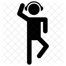 256x256 Listening Song Icon Of Glyph Style