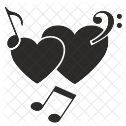 256x256 Love Song Icon Of Glyph Style