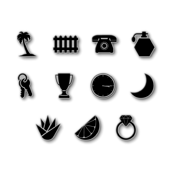 600x600 Song Icon Enamel Pin Pack