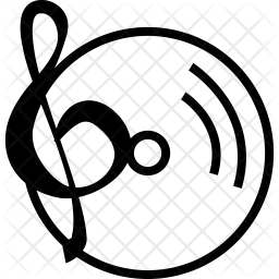 256x256 Songs Icon Of Line Style