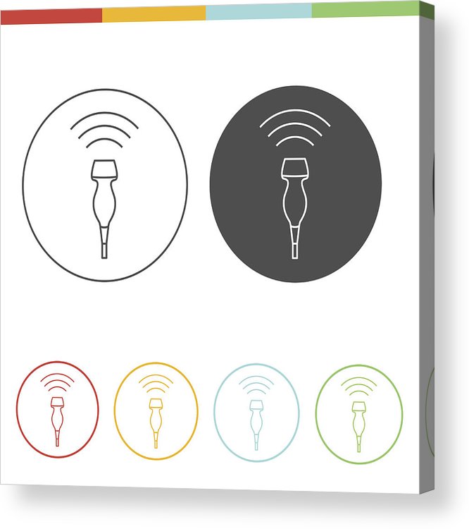 666x750 Ultrasound Icon Concept Acrylic Print