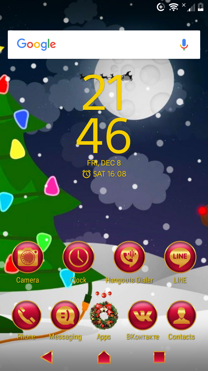 720x1280 Christmas Eve Theme And Icon Pack