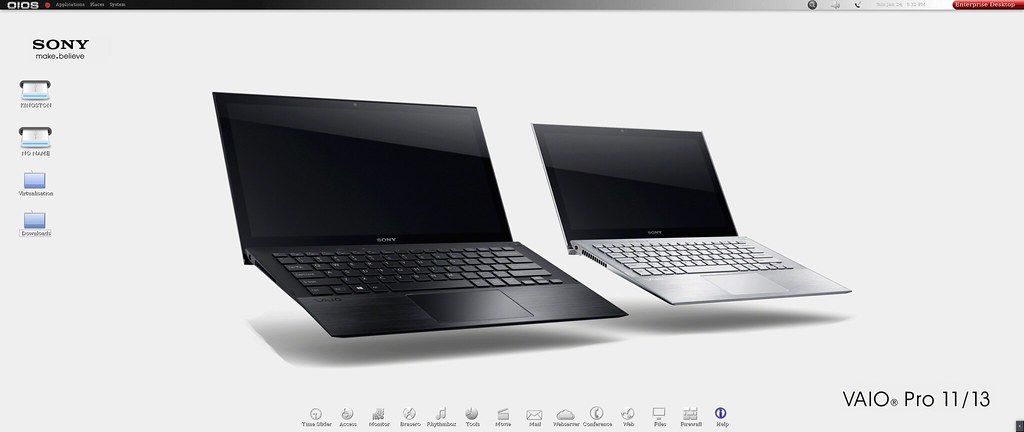 1024x432 Oios Sony Vaio Wallpaper Storage Icons