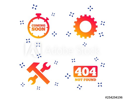 500x405 Coming Soon Icon Repair Service Tool And Gear Symbols Hammer