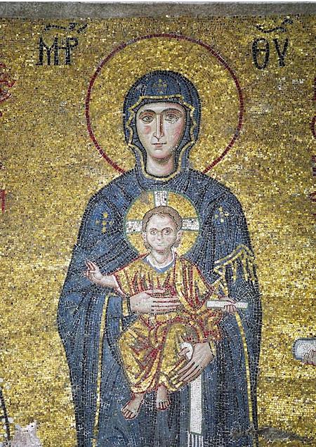 450x636 Orthodox Handmade Byzantine Icon Of Theotokos Of Saint Sophia