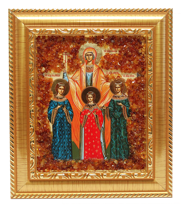 701x800 Orthodox Icon Faith, Hope, Love And Their Mother Sophia