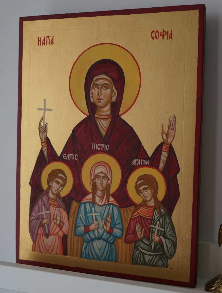 758x1000 Saint Sophia The Martyr Hand Painted Icon
