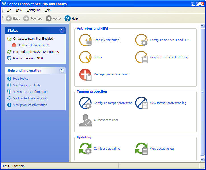 724x595 Installation Of Sophos Endpoint Security And Control
