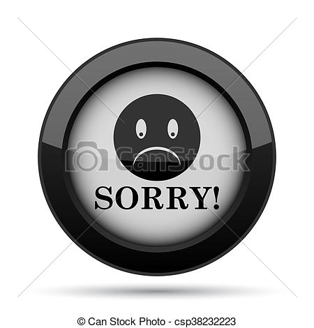 450x470 Sorry Icon Internet Button On White Background Clip Art