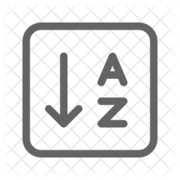 256x256 Sort Icon Of Line Style