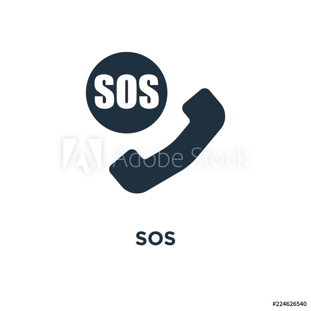 1000x1000 Fotografie, Obraz Sos Icon Posters Cz