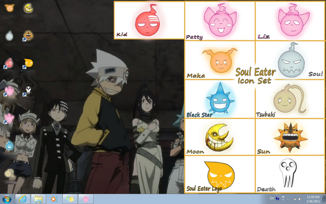 Soul Eater Icons 1066x666 Soul Eater Icons
