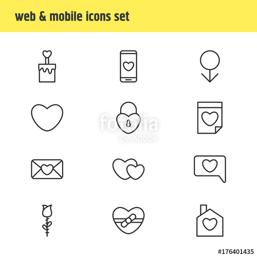 500x500 Vector Illustration Of Passion Icons Editable Pack Of Male