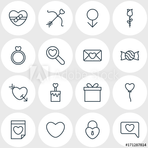 500x500 Vector Illustration Of Love Icons Editable Pack Of Gift, Soul
