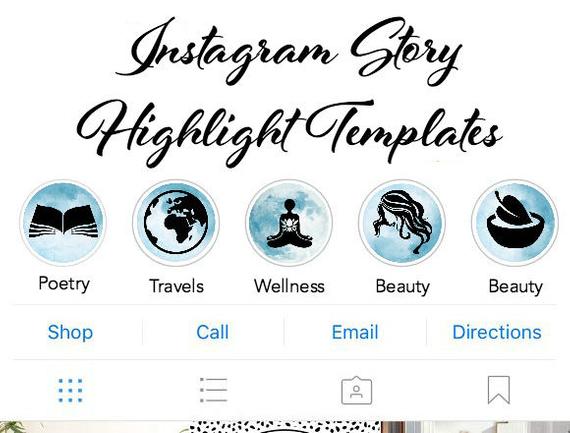 570x433 Instagram Story Cover Highlight Icons Moon Soul Tribe Etsy