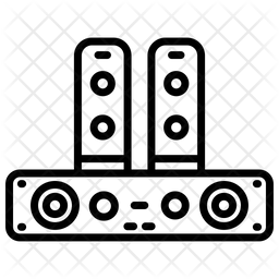 256x256 Sound Bar Icon Of Line Style
