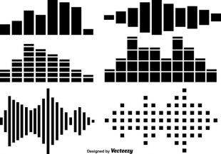 310x217 Sound Bar Vector Set Free Vectors Ui Download