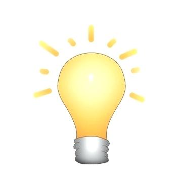 360x360 Light Bulb Idea Sound Effect Brainstorming Business Icon Vector