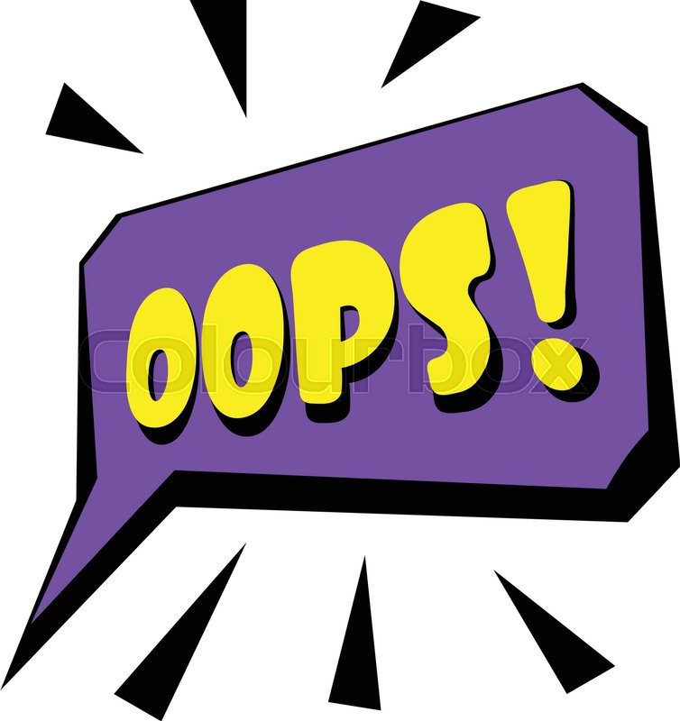 754x800 Oops Sound Effect Icon Cartoon Stock Vector Colourbox